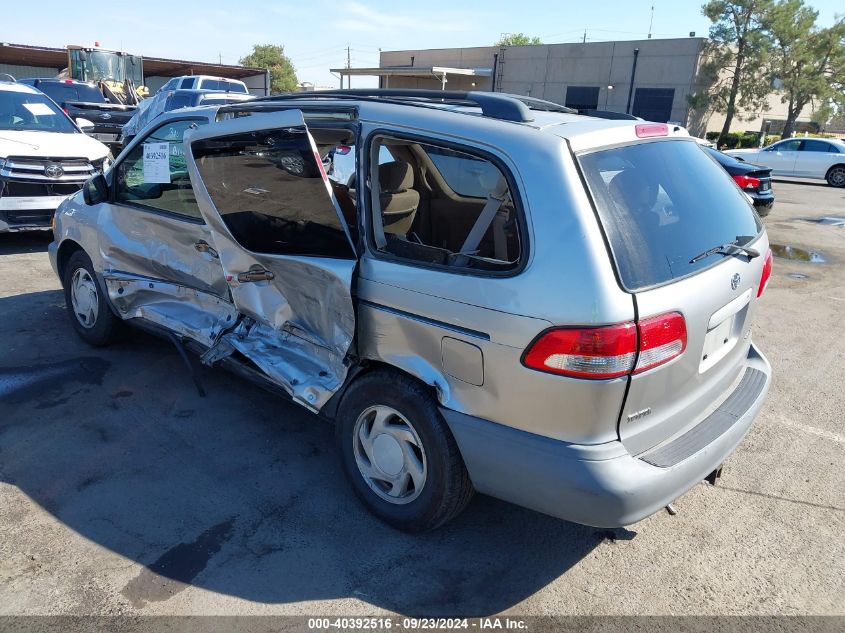 2001 Toyota Sienna Le VIN: 4T3ZF13C61U320308 Lot: 40392516