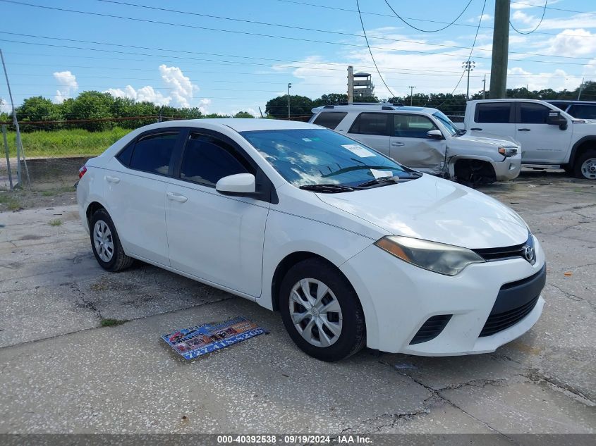 2015 TOYOTA COROLLA L - 2T1BURHE2FC340637