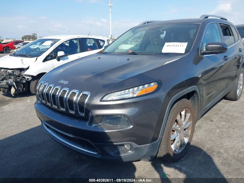 2015 Jeep Cherokee Limited VIN: 1C4PJLDS2FW656392 Lot: 40392611