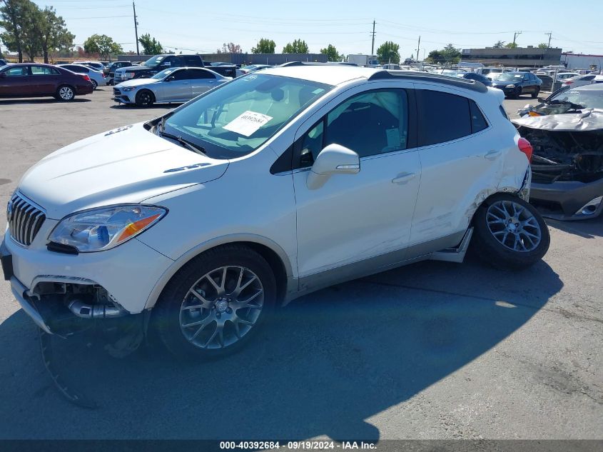 2016 Buick Encore Sport Touring VIN: KL4CJ1SM5GB677201 Lot: 40392684