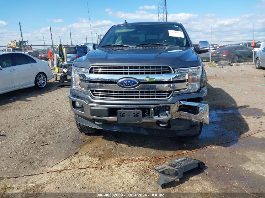 2018 Ford F-150 Lariat VIN: 1FTFW1E10JFE17536 Lot: 40392689