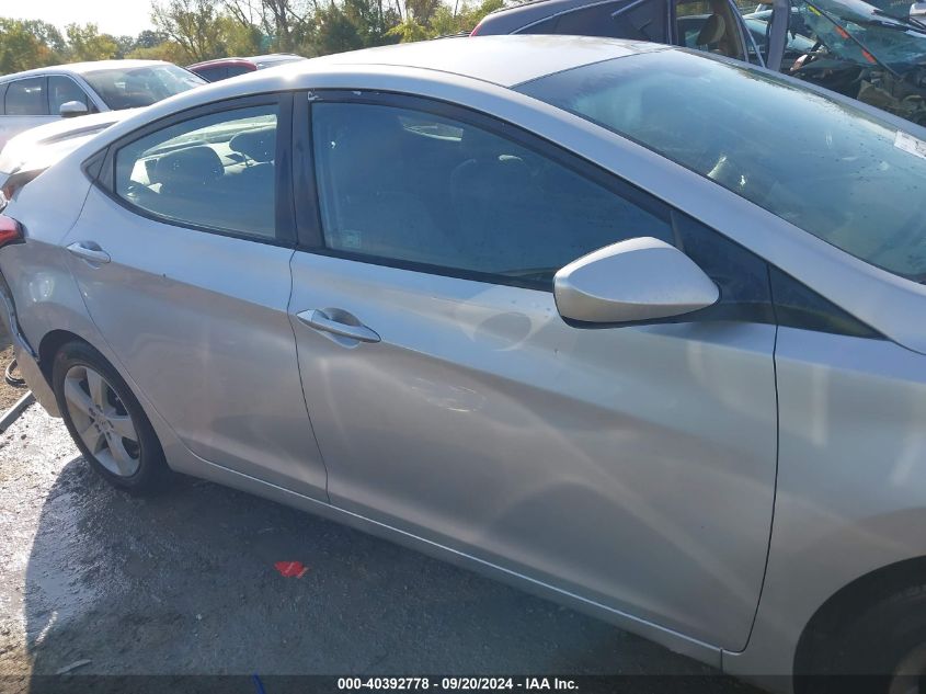 2013 Hyundai Elantra Gls VIN: KMHDH4AE2DU857118 Lot: 40392778