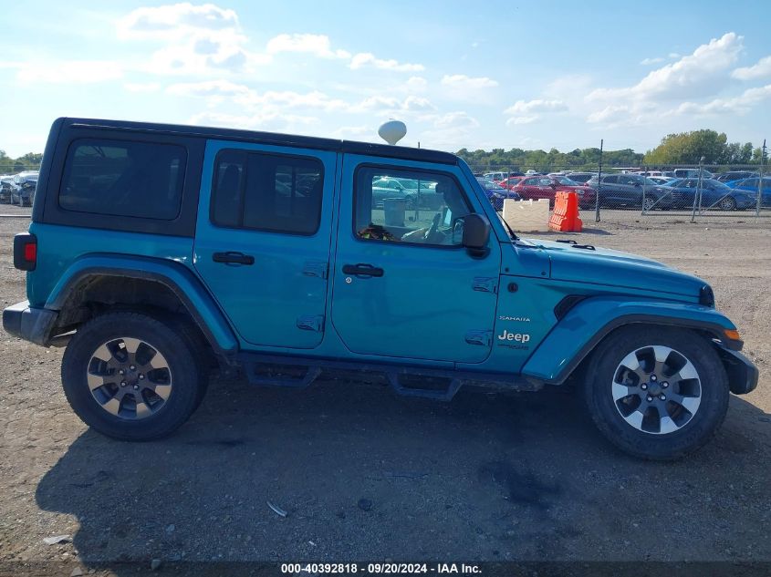 2019 Jeep Wrangler Unlimited Sahara 4X4 VIN: 1C4HJXEG1KW637395 Lot: 40392818