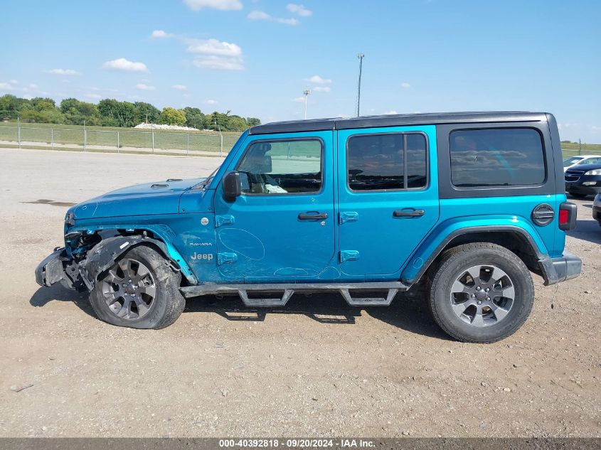 2019 Jeep Wrangler Unlimited Sahara 4X4 VIN: 1C4HJXEG1KW637395 Lot: 40392818