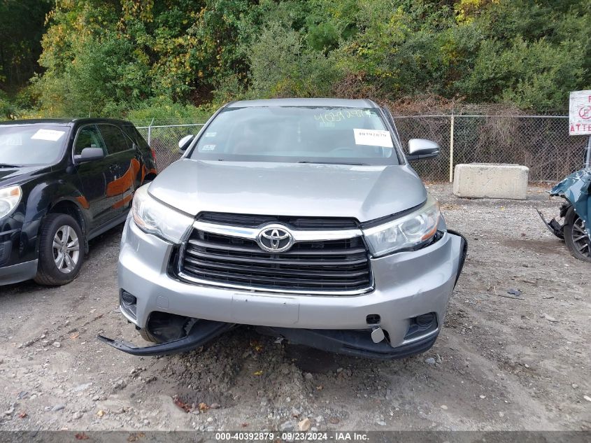 2015 Toyota Highlander Le/Le Plus VIN: 5TDBKRFH2FS177014 Lot: 40392879