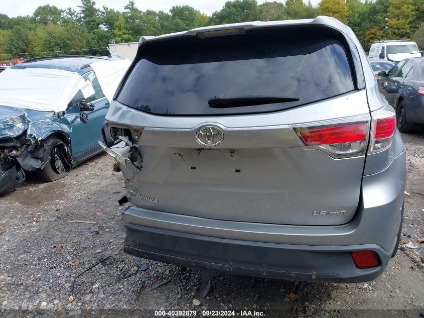 2015 Toyota Highlander Le/Le Plus VIN: 5TDBKRFH2FS177014 Lot: 40392879