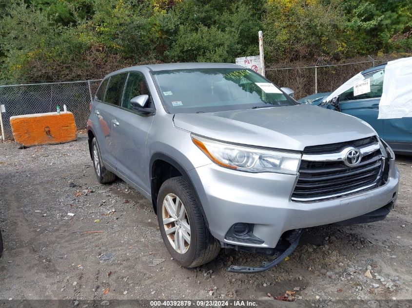 5TDBKRFH2FS177014 2015 TOYOTA HIGHLANDER - Image 1