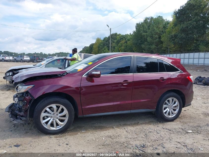 2016 Acura Rdx Acurawatch Plus Pkg VIN: 5J8TB3H34GL019121 Lot: 40392957