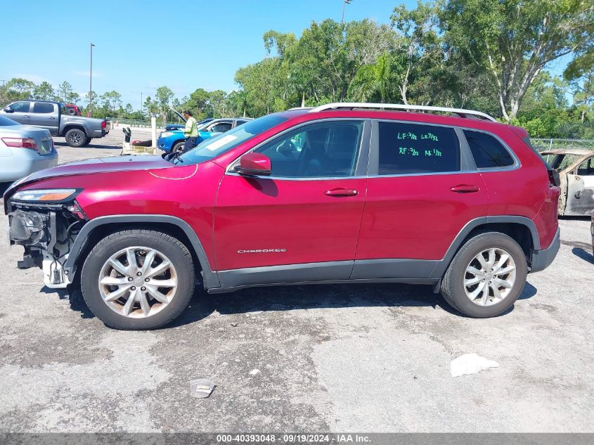 2017 Jeep Cherokee Limited Fwd VIN: 1C4PJLDBXHW526010 Lot: 40393048