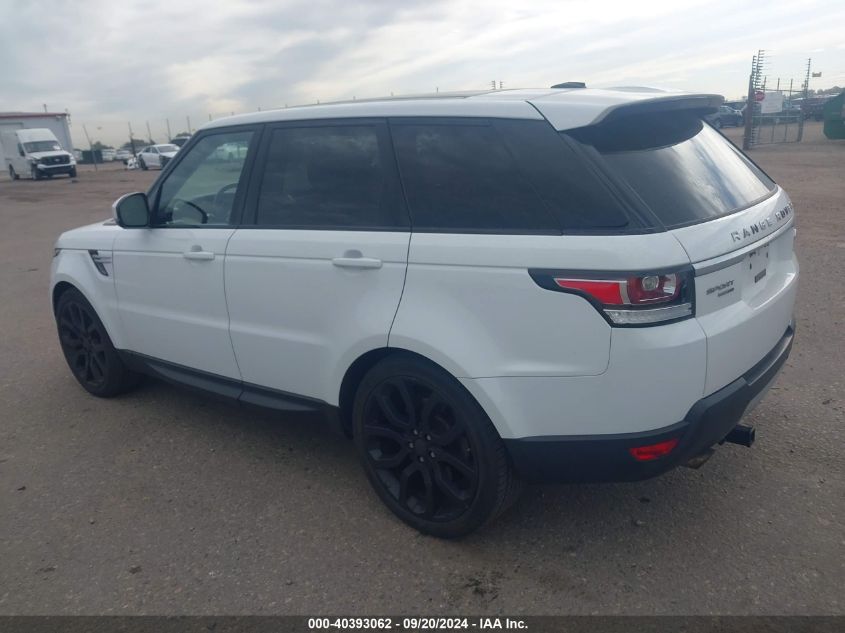 2014 Land Rover Range Rover Sport 3.0L V6 Supercharged Hse VIN: SALWR2WF1EA375364 Lot: 40393062