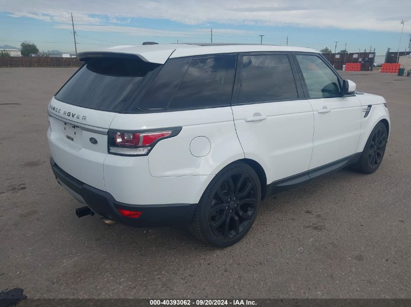 2014 Land Rover Range Rover Sport 3.0L V6 Supercharged Hse VIN: SALWR2WF1EA375364 Lot: 40393062