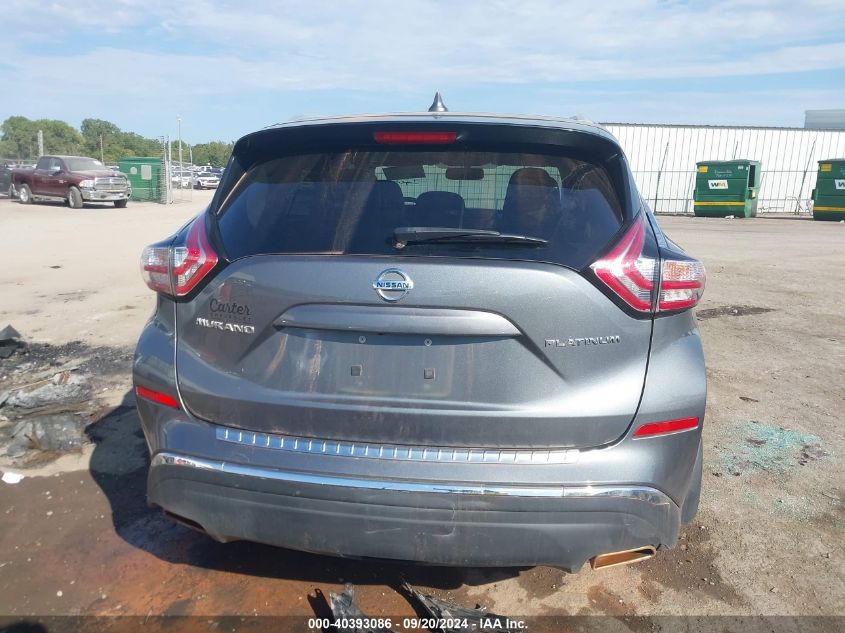 2018 Nissan Murano Platinum VIN: 5N1AZ2MG2JN152536 Lot: 40393086