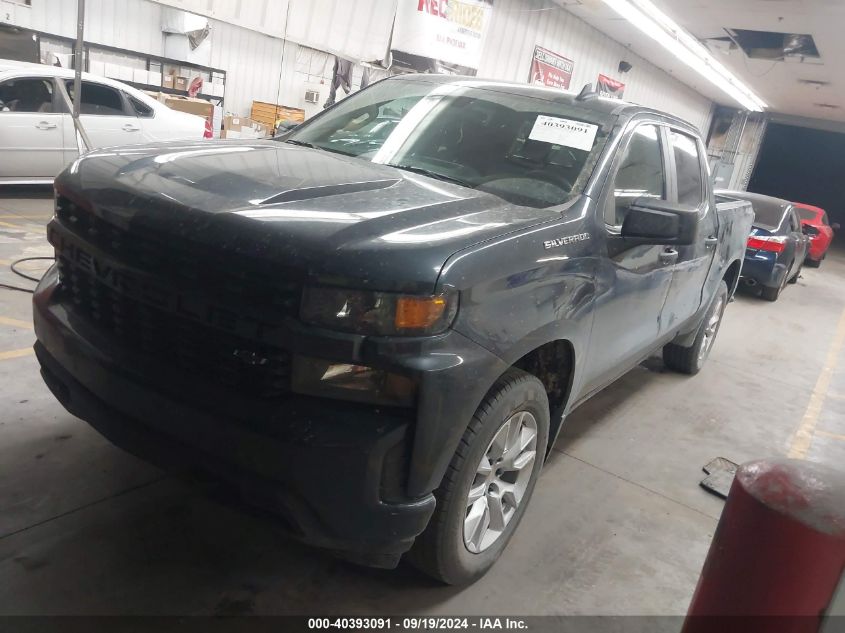 2021 Chevrolet Silverado 1500 4Wd Short Bed Custom VIN: 1GCPYBEK0MZ325441 Lot: 40393091