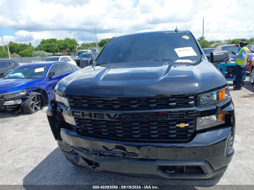 2021 Chevrolet Silverado 1500 2Wd Short Bed Custom VIN: 1GCPWBEK7MZ286921 Lot: 40393095