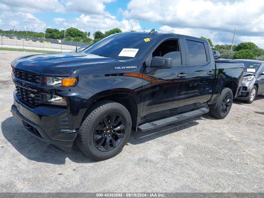 2021 Chevrolet Silverado 1500 2Wd Short Bed Custom VIN: 1GCPWBEK7MZ286921 Lot: 40393095