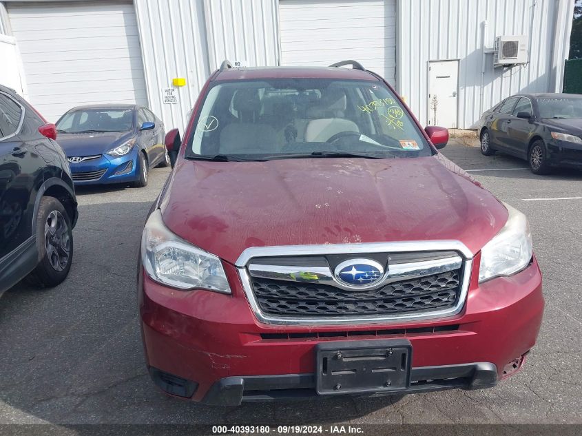 2015 Subaru Forester 2.5I Premium VIN: JF2SJADC6FH558740 Lot: 40393180