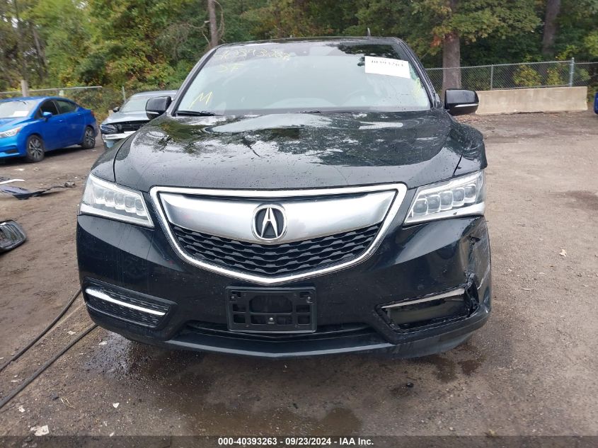 2015 Acura Mdx Technology Package VIN: 5FRYD4H47FB002116 Lot: 40393263