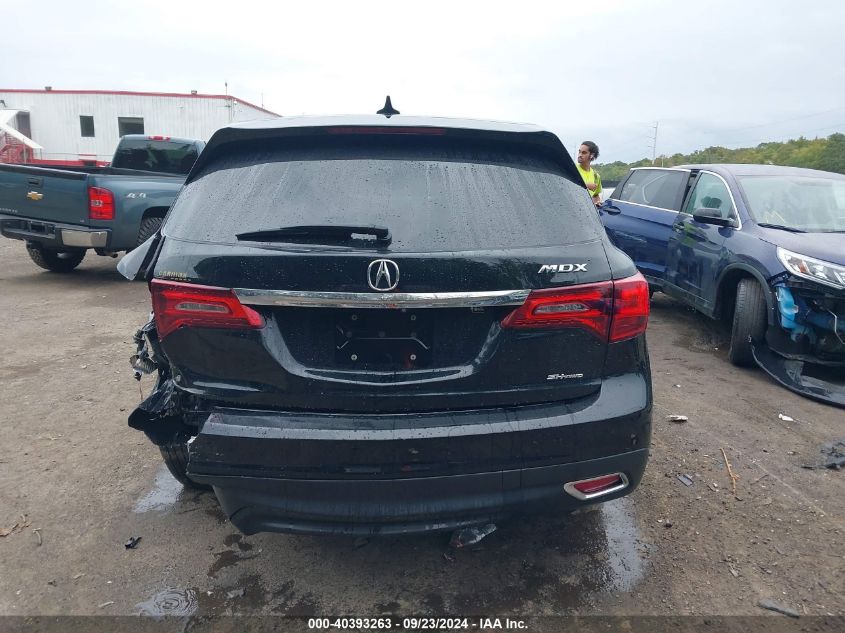 2015 Acura Mdx Technology Package VIN: 5FRYD4H47FB002116 Lot: 40393263