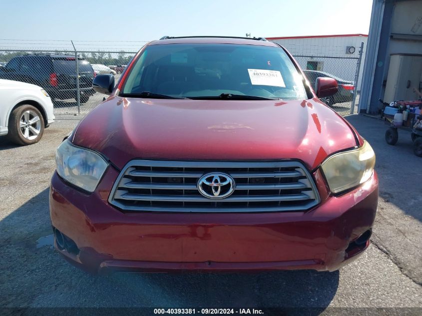 2008 Toyota Highlander VIN: JTEDS41A182055370 Lot: 40393381