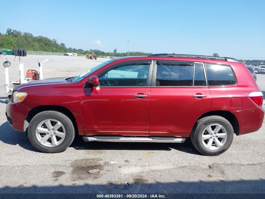 2008 Toyota Highlander VIN: JTEDS41A182055370 Lot: 40393381