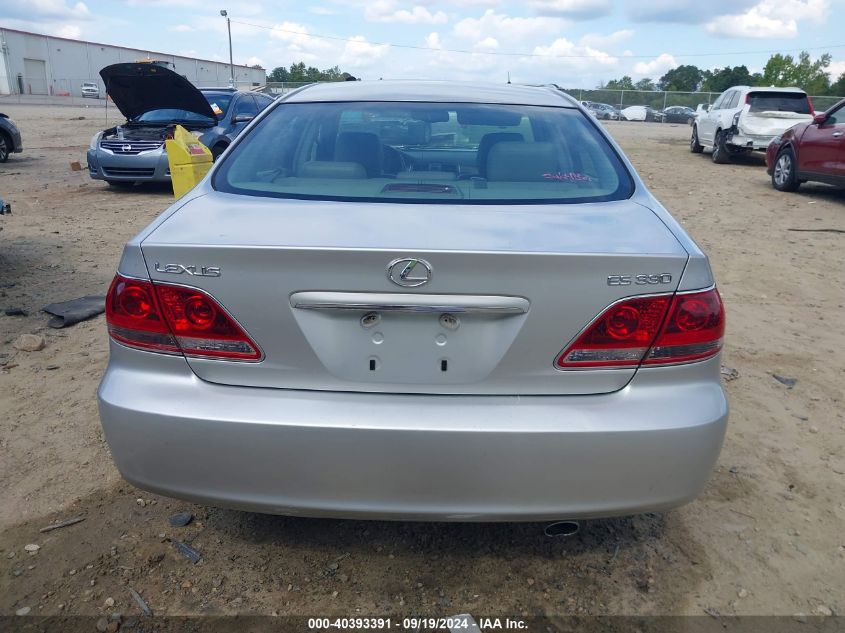 2006 Lexus Es 330 VIN: JTHBA30G565166268 Lot: 40393391