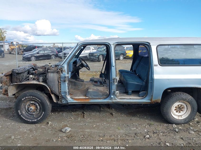 1990 Chevrolet Suburban V2500 VIN: 1GNGV26J0LF141042 Lot: 40393525