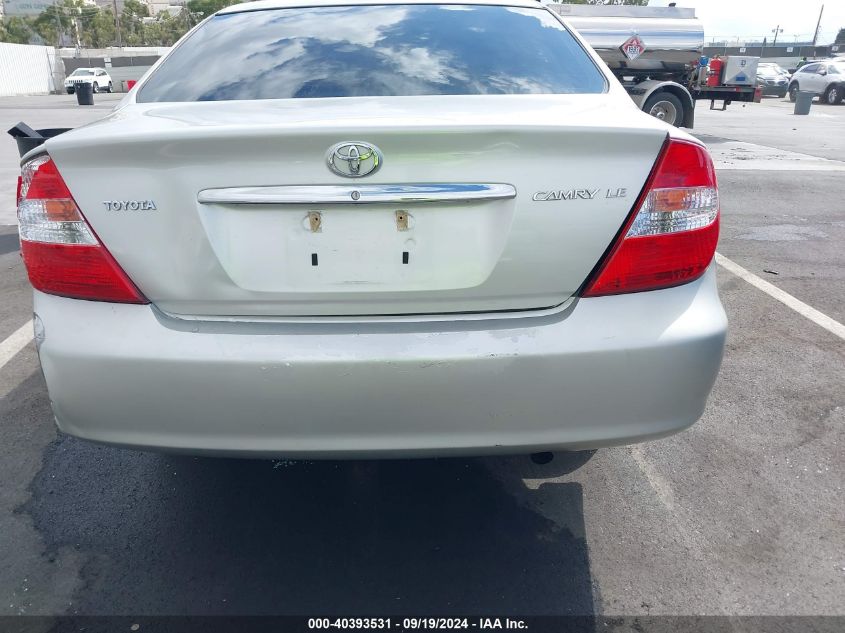 2004 Toyota Camry Le VIN: 4T1BE32K74U802436 Lot: 40393531