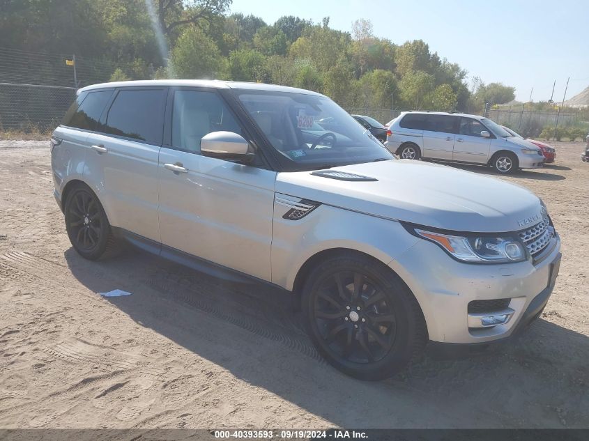 2016 Land Rover Range Rover Sport 3.0L V6 Supercharged Hse VIN: SALWR2PF3GA656857 Lot: 40393593