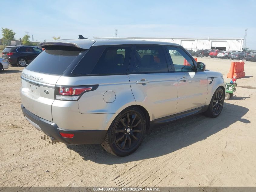 2016 Land Rover Range Rover Sport 3.0L V6 Supercharged Hse VIN: SALWR2PF3GA656857 Lot: 40393593