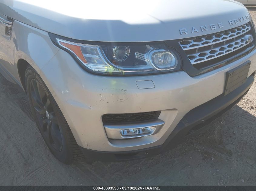 2016 Land Rover Range Rover Sport 3.0L V6 Supercharged Hse VIN: SALWR2PF3GA656857 Lot: 40393593