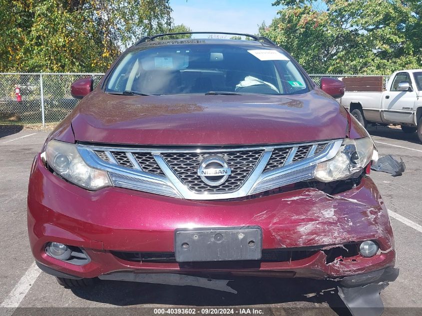 JN8AZ1MW6CW227987 2012 Nissan Murano Sl