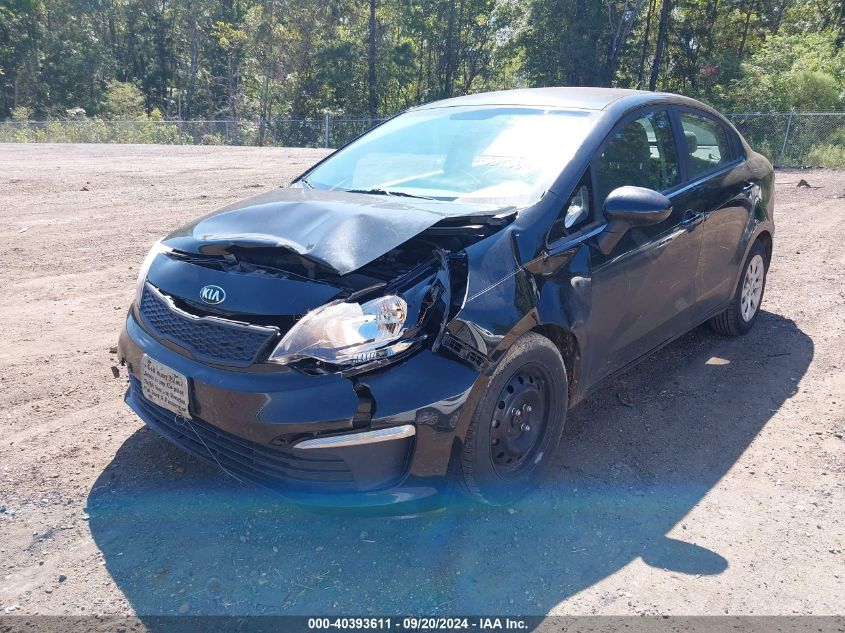 2017 Kia Rio Lx VIN: KNADM4A34H6050105 Lot: 40393611