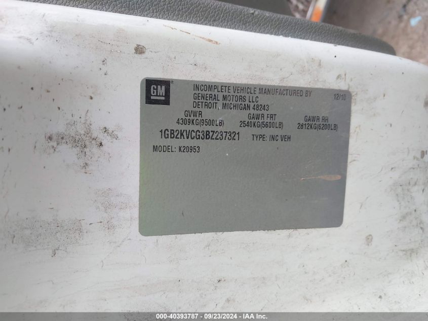 1GB2KVCG3BZ237321 2011 Chevrolet Silverado 2500Hd Work Truck