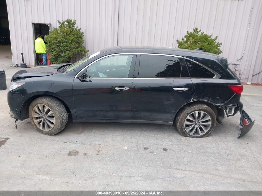 2015 Acura Mdx Technology Pkg W/Entertainment Pkg VIN: 5FRYD4H60FB025660 Lot: 40393916