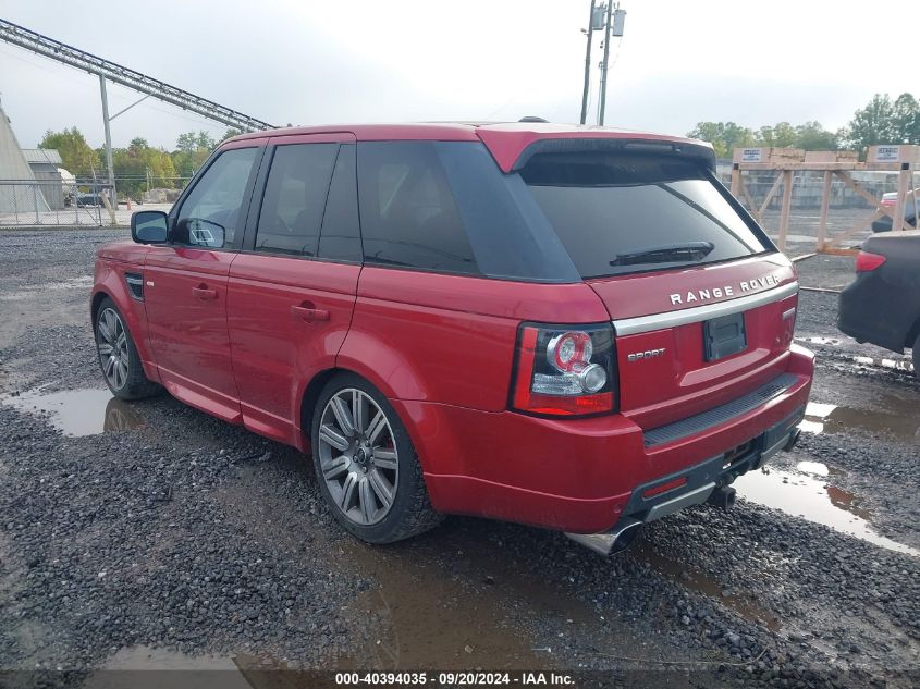 2013 Land Rover Range Rover Sport Supercharged VIN: SALSH2E46DA807141 Lot: 40394035