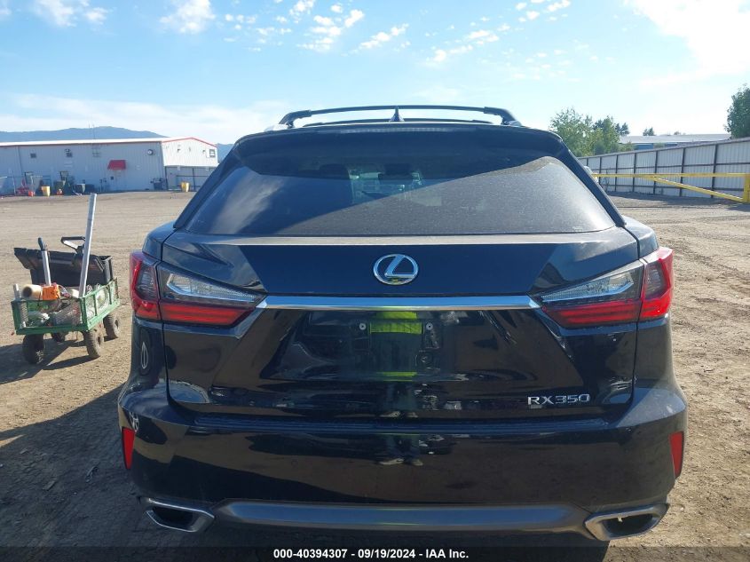 2016 Lexus Rx 350 VIN: 2T2BZMCA5GC037454 Lot: 40394307