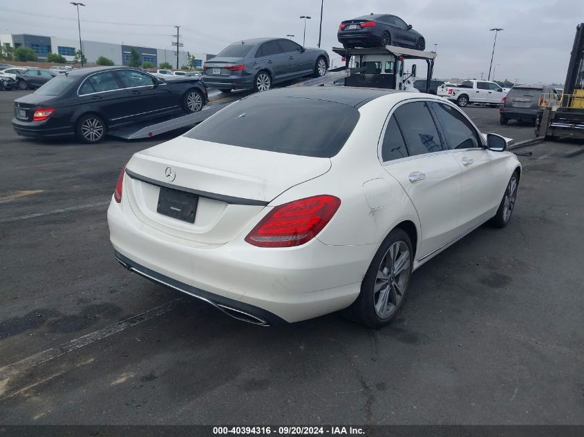 2018 Mercedes-Benz C 300 VIN: 55SWF4JB6JU262316 Lot: 40394316