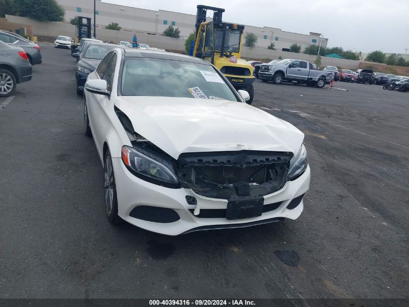 2018 Mercedes-Benz C 300 VIN: 55SWF4JB6JU262316 Lot: 40394316