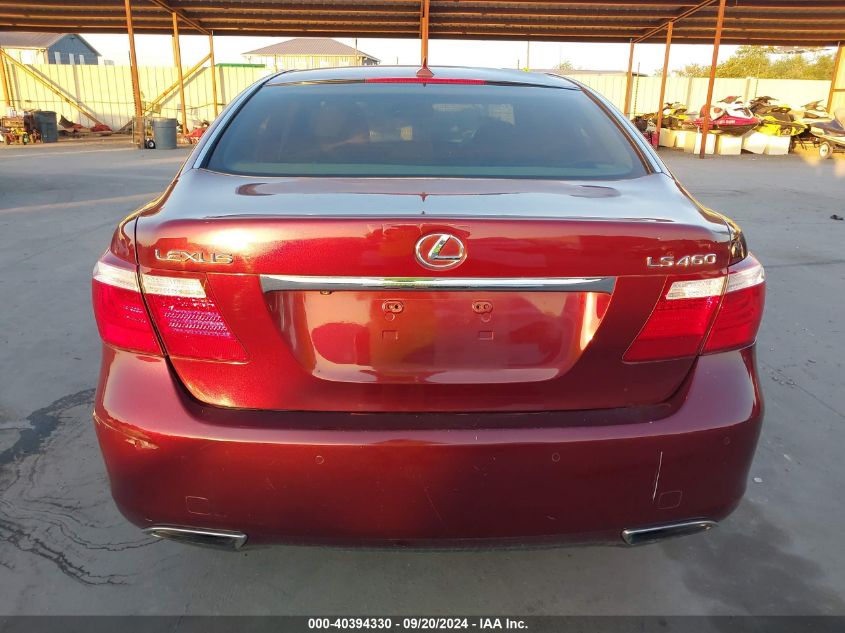 2007 Lexus Ls 460 VIN: JTHBL46F275042216 Lot: 40394330