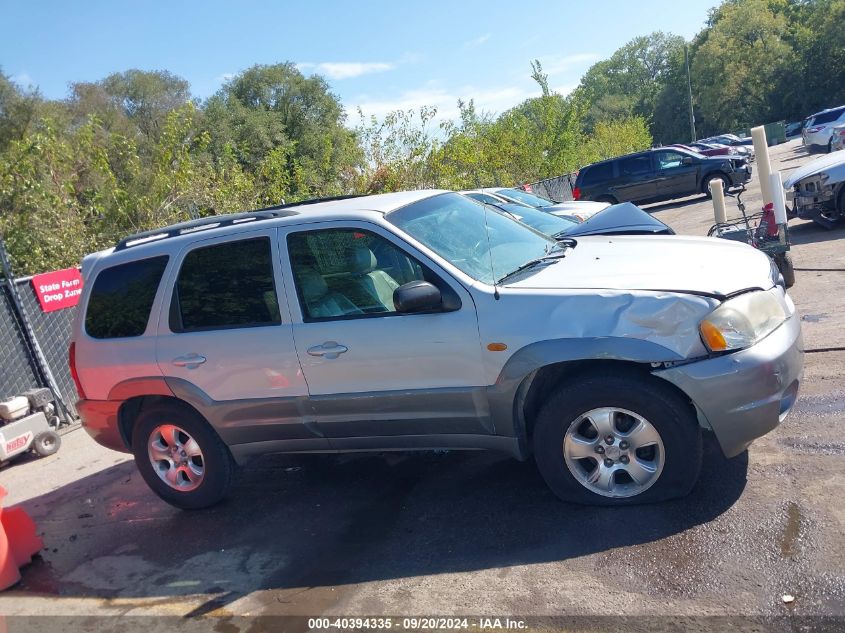 2002 Mazda Tribute Es V6/Lx V6 VIN: 4F2YU09102KM11828 Lot: 40394335