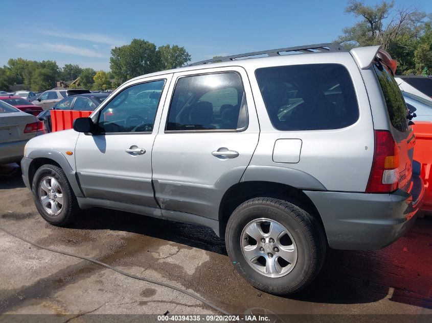 2002 Mazda Tribute Es V6/Lx V6 VIN: 4F2YU09102KM11828 Lot: 40394335