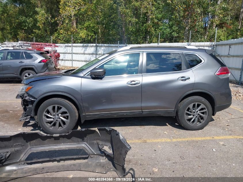 2016 Nissan Rogue Sl VIN: 5N1AT2MV3GC879799 Lot: 40394368