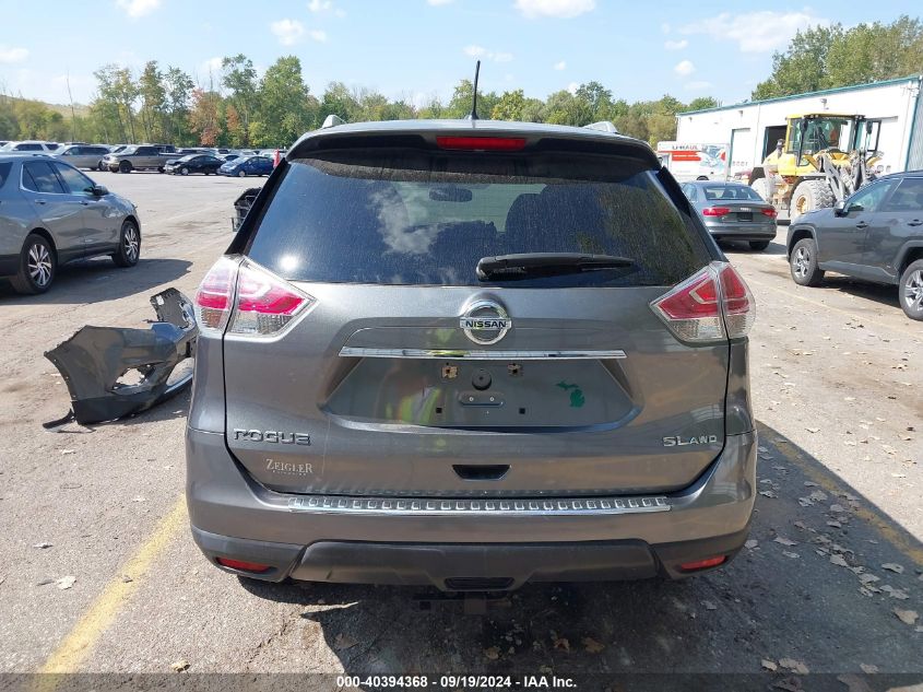 2016 Nissan Rogue Sl VIN: 5N1AT2MV3GC879799 Lot: 40394368