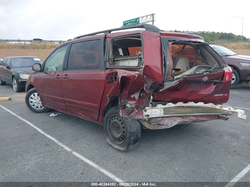 2007 TOYOTA SIENNA VIN: 5TDZK23C07S083620