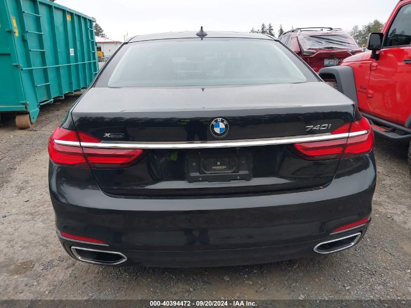 2017 BMW 740I xDrive VIN: WBA7E4C38HGV23313 Lot: 40394472