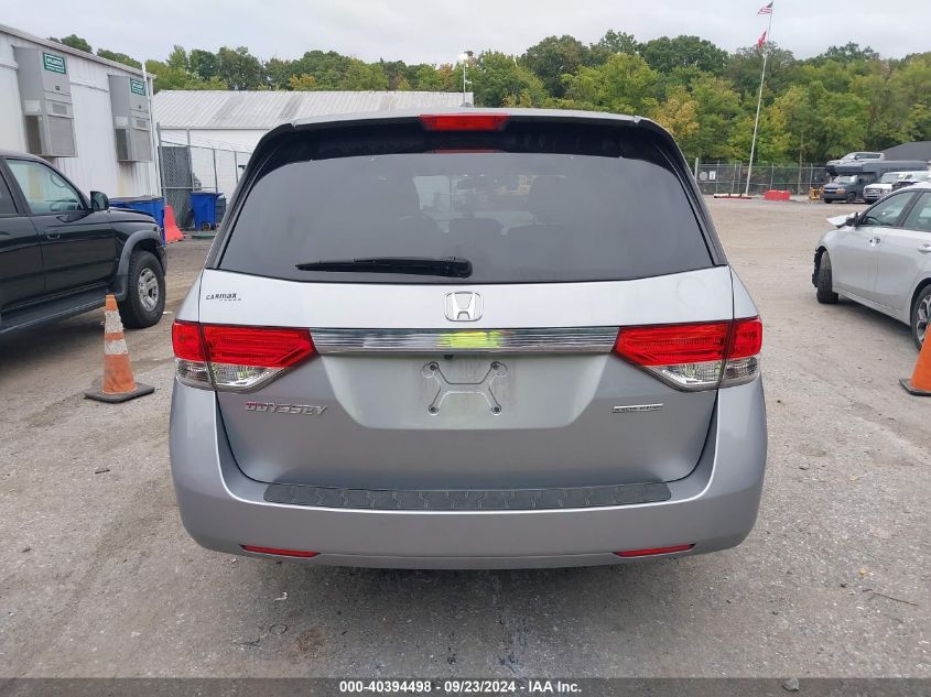 5FNRL5H32GB109128 2016 Honda Odyssey Se