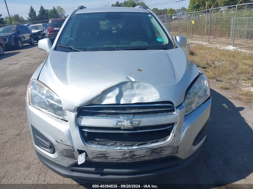 2016 Chevrolet Trax Lt VIN: 3GNCJPSB1GL249039 Lot: 40394535