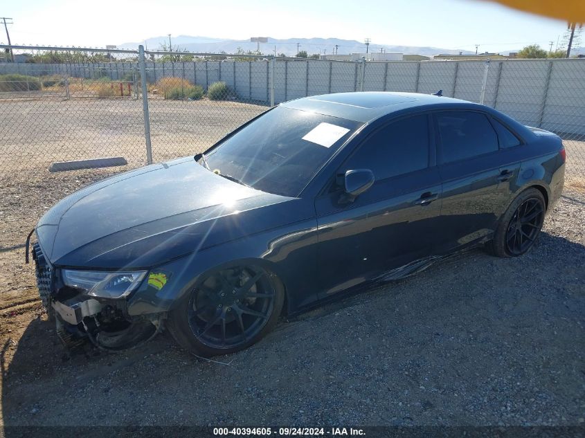 2017 AUDI A4 2.0T PREMIUM - WAUGNAF44HN023762