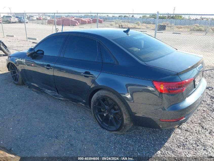 2017 AUDI A4 2.0T PREMIUM - WAUGNAF44HN023762