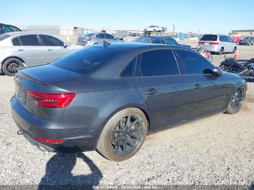 2017 AUDI A4 2.0T PREMIUM - WAUGNAF44HN023762